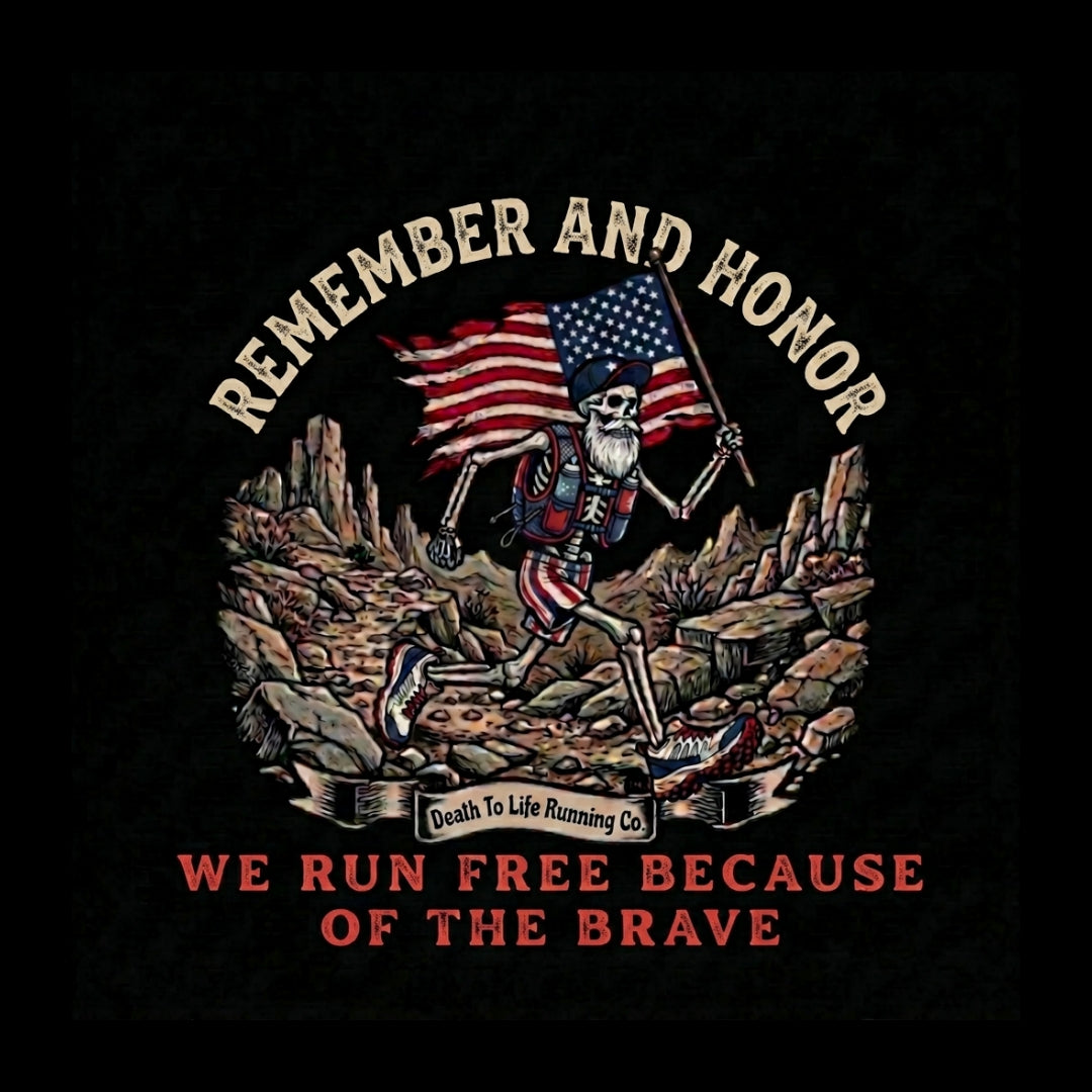 DTLR- Run For The Brave Tee-Heather Graphite
